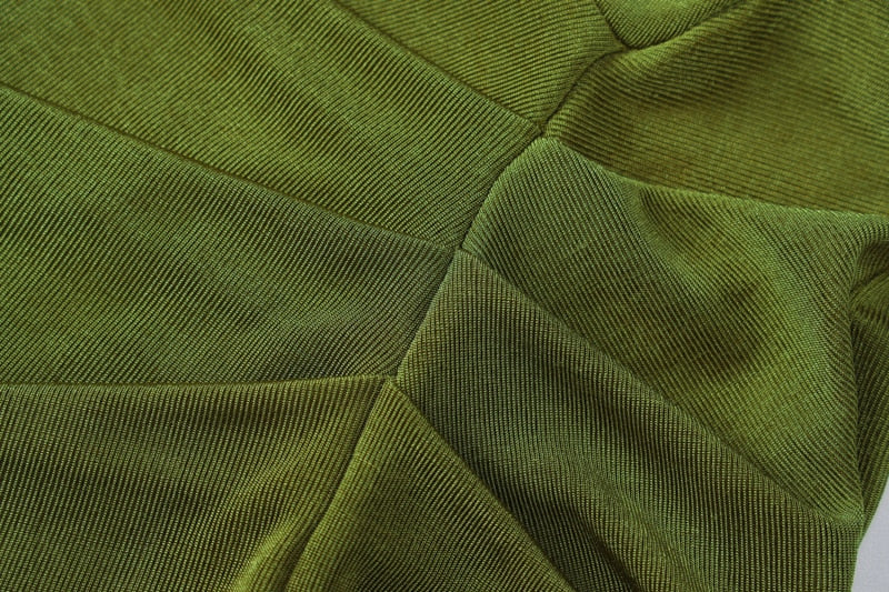 Green Sleeveless Bodycon Split Long Dress
