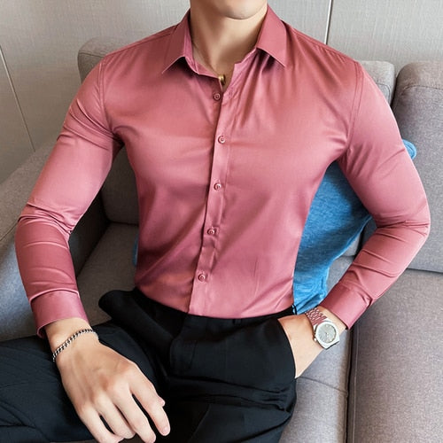 Slim Fit Long Sleeve Button Ups