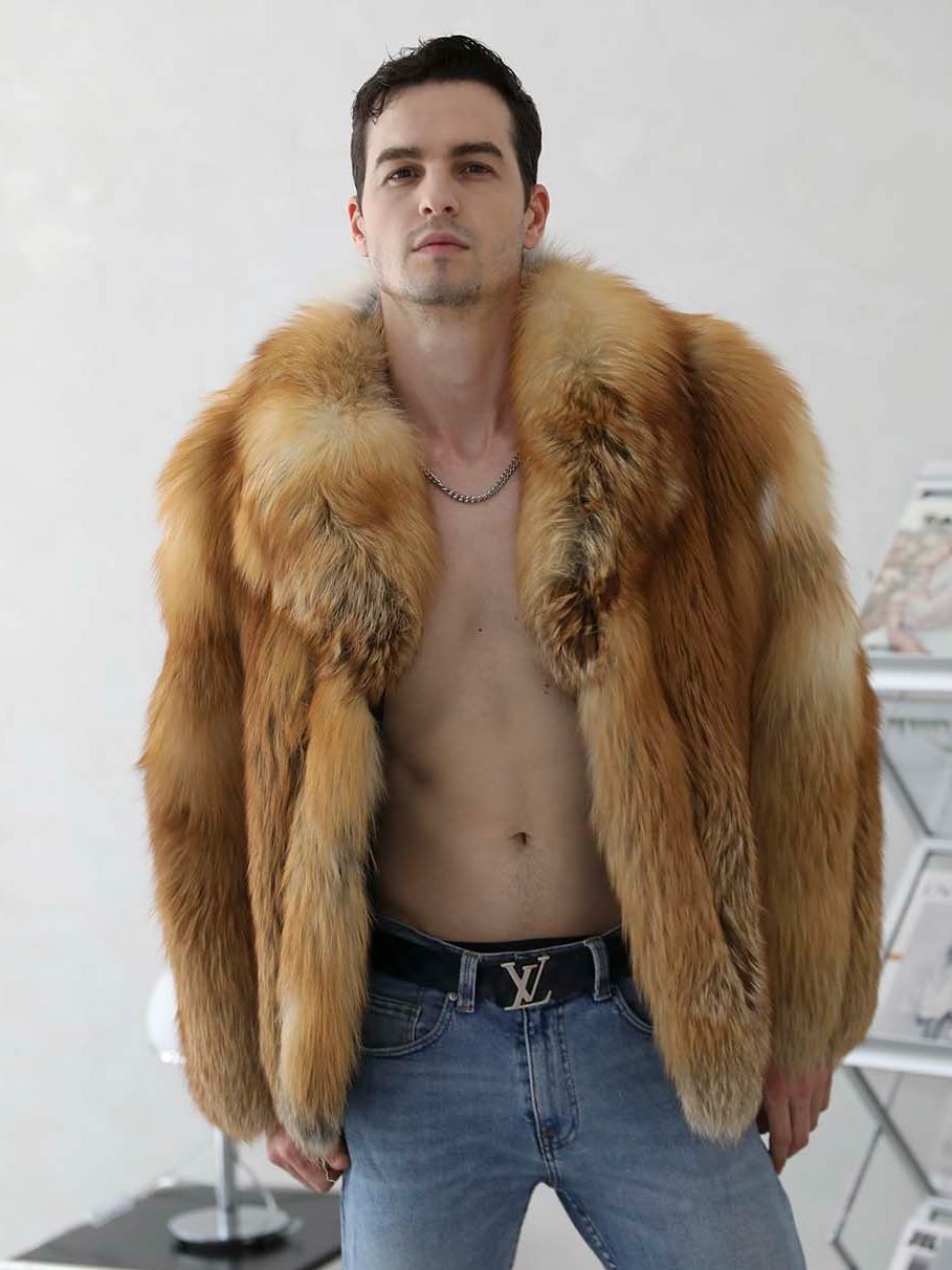 Marble Real Fox Fur Coats