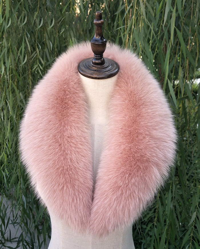 Fox Fur Full Scarves Unisex