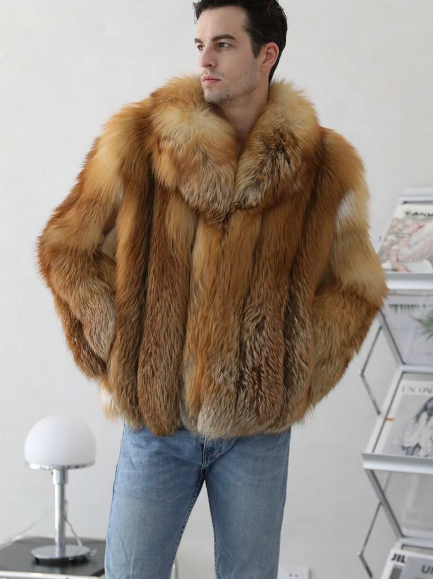 Marble Real Fox Fur Coats