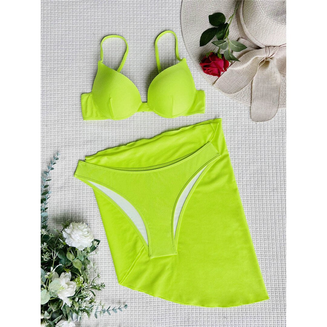 Sarong Bikini Sets & Mini Skirt