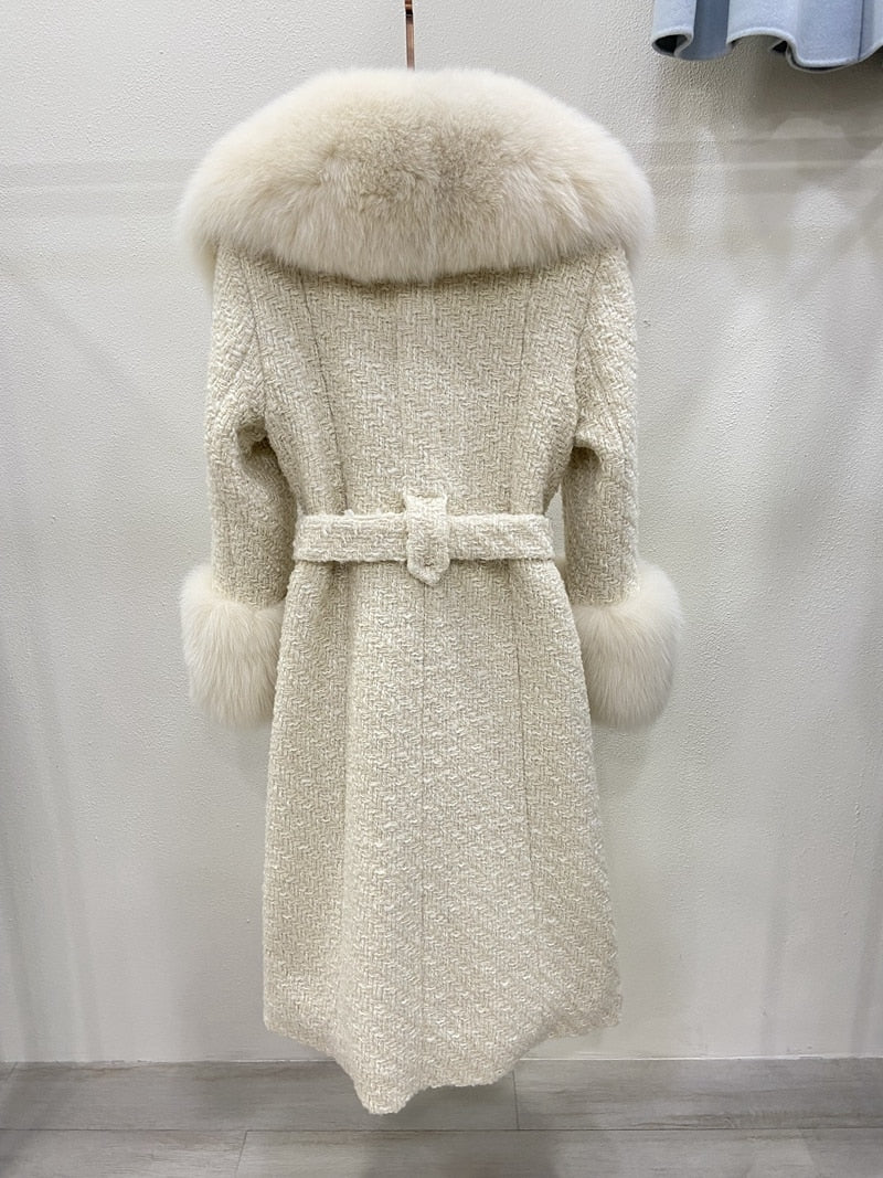 Big Fur Collar & Cuff Trench Coats