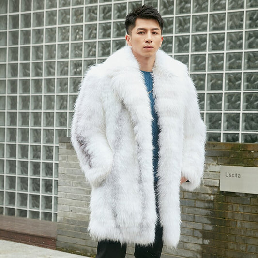 Luxury Genuine Mid-Length Real Fur Coats