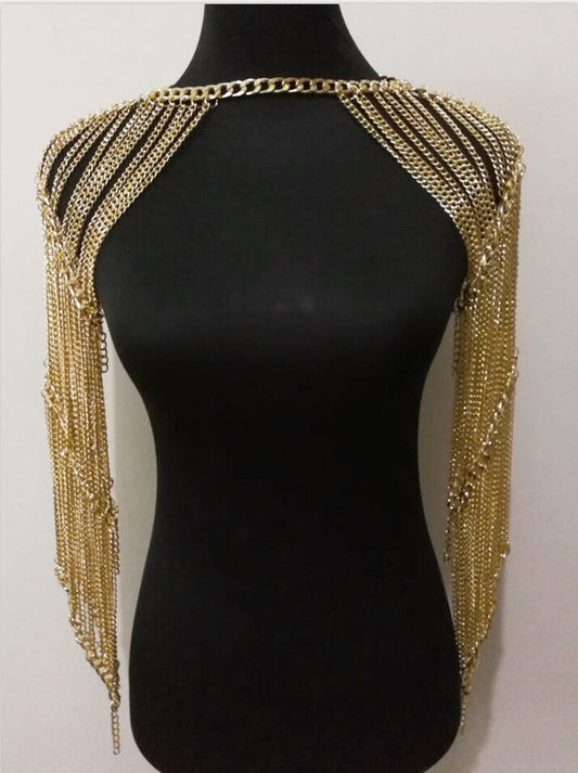 Tassel Double Shoulder Arm Chains