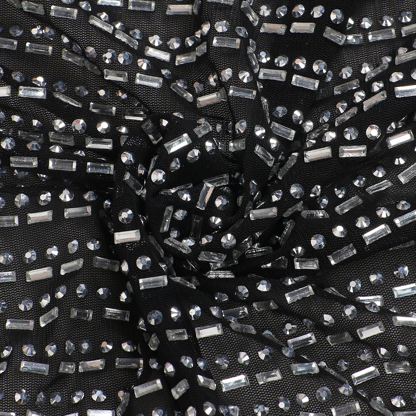 Crystal Deep V High Split Maxi Dress