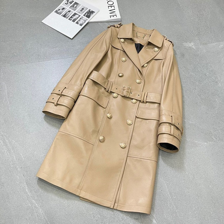 Genuine Leather Trench Coats