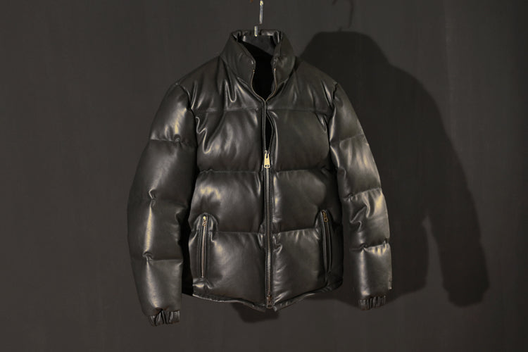 Genuine Leather Duck Down Coat