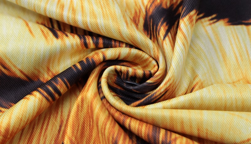 Tiger Printed Bodycon Sleeveless Maxi Dress