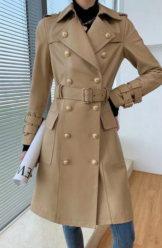 Genuine Leather Trench Coats