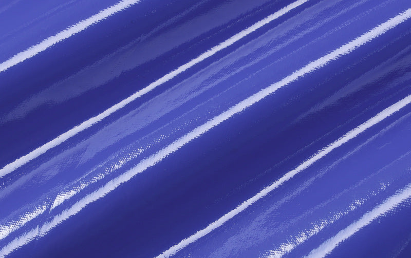 Blue PU Leather Cut Out Sleeved Mini Dress