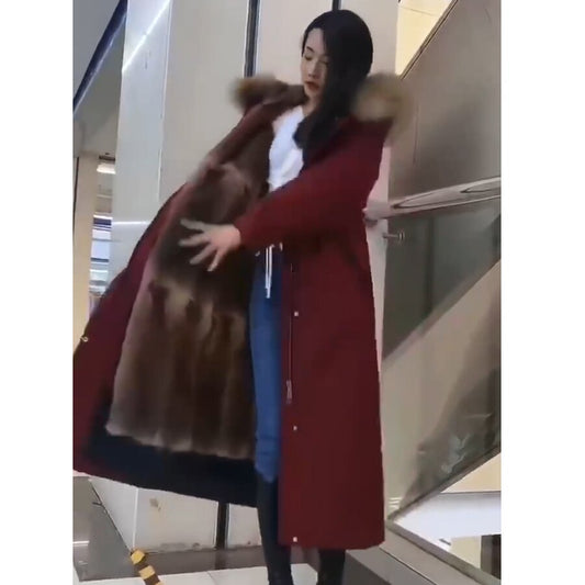 Real Fur Liner Real Fur Parkas X-Long Coats