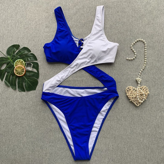 Triangle High Waist Monokini