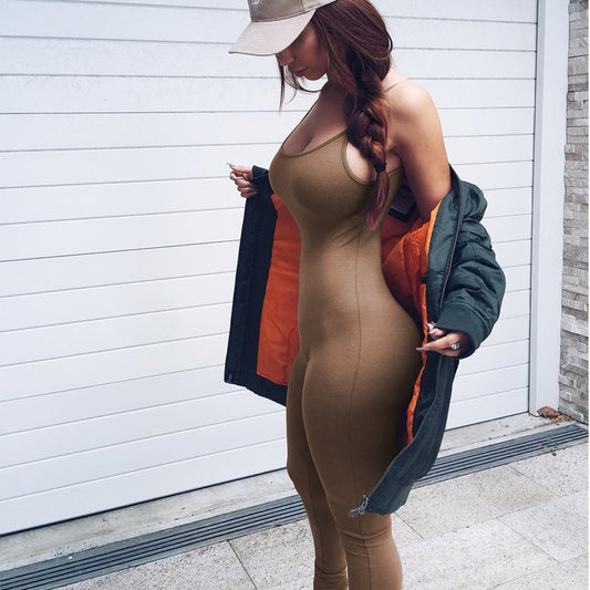 Strap Sleeveless Backless Jumpsuit (Multi-Colors)