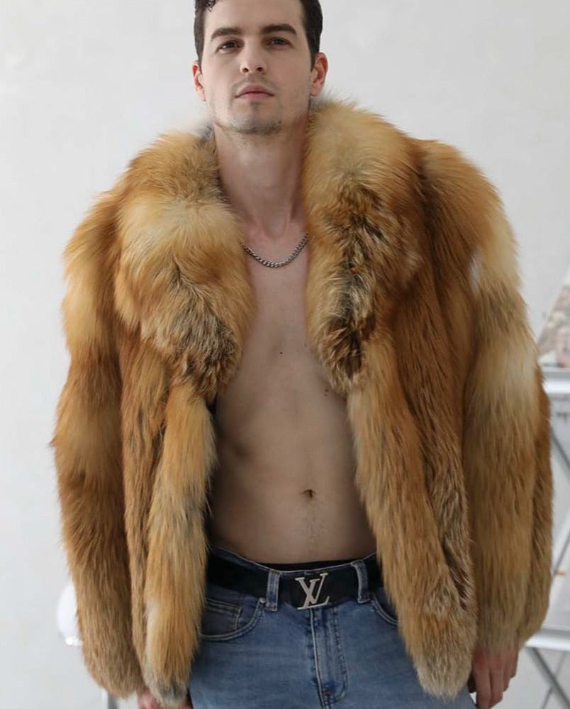 Marble Real Fox Fur Coats