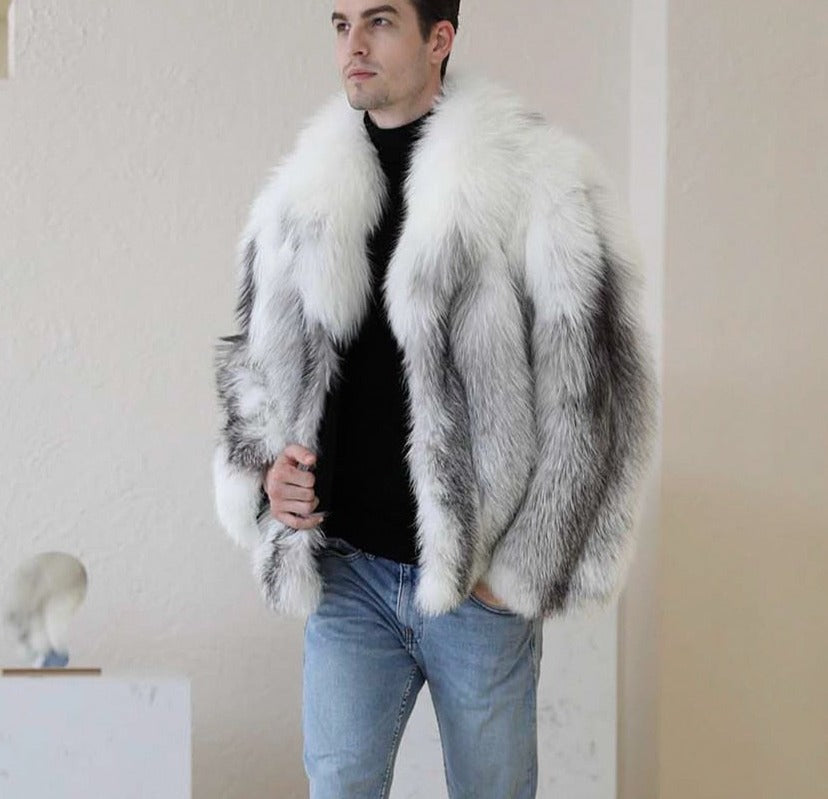Marble Real Fox Fur Coats
