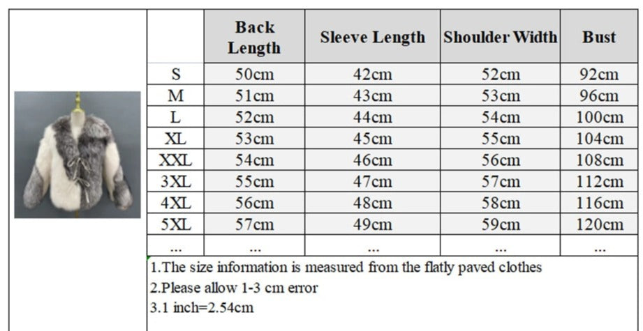 White Silver Genuine Fur Coat