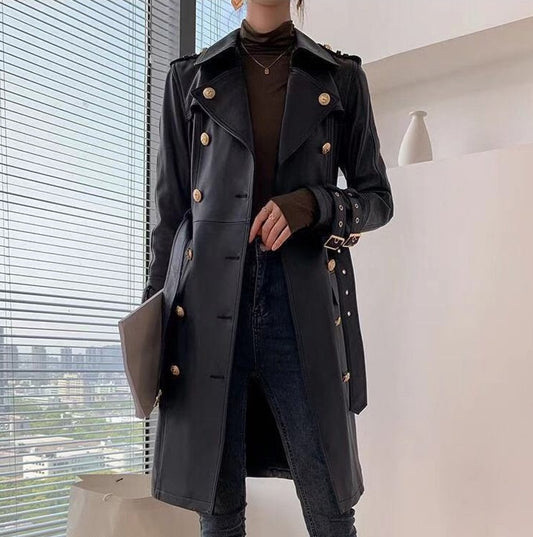 Genuine Leather Trench Coats