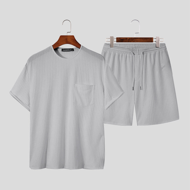 Loose Short Sleeve Shirt & Short Sets