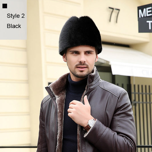 Collection of 5 Real Mink Fur Unisex Trapper Caps