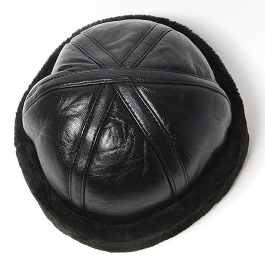 Genuine Leather Round Skullie