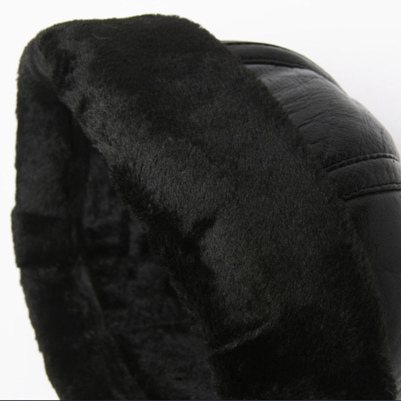 Genuine Leather Round Skullie