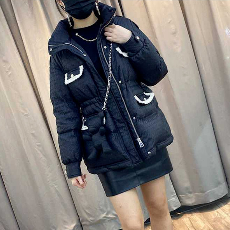 Loose Multi Pocket Puffer Jackets