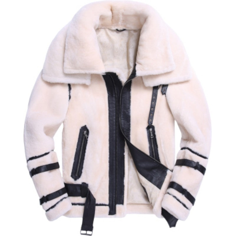 Genuine Leather Real Fur Shearling Coats