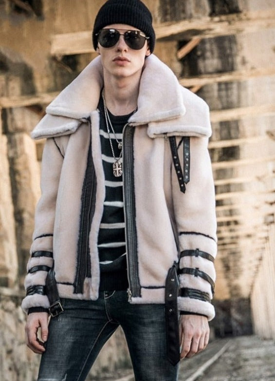 Genuine Leather Real Fur Shearling Coats