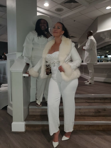 Tube Feather Jumpsuits