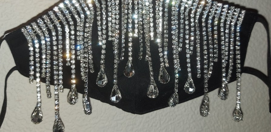 Crystal Rhinestone Fashion Masks