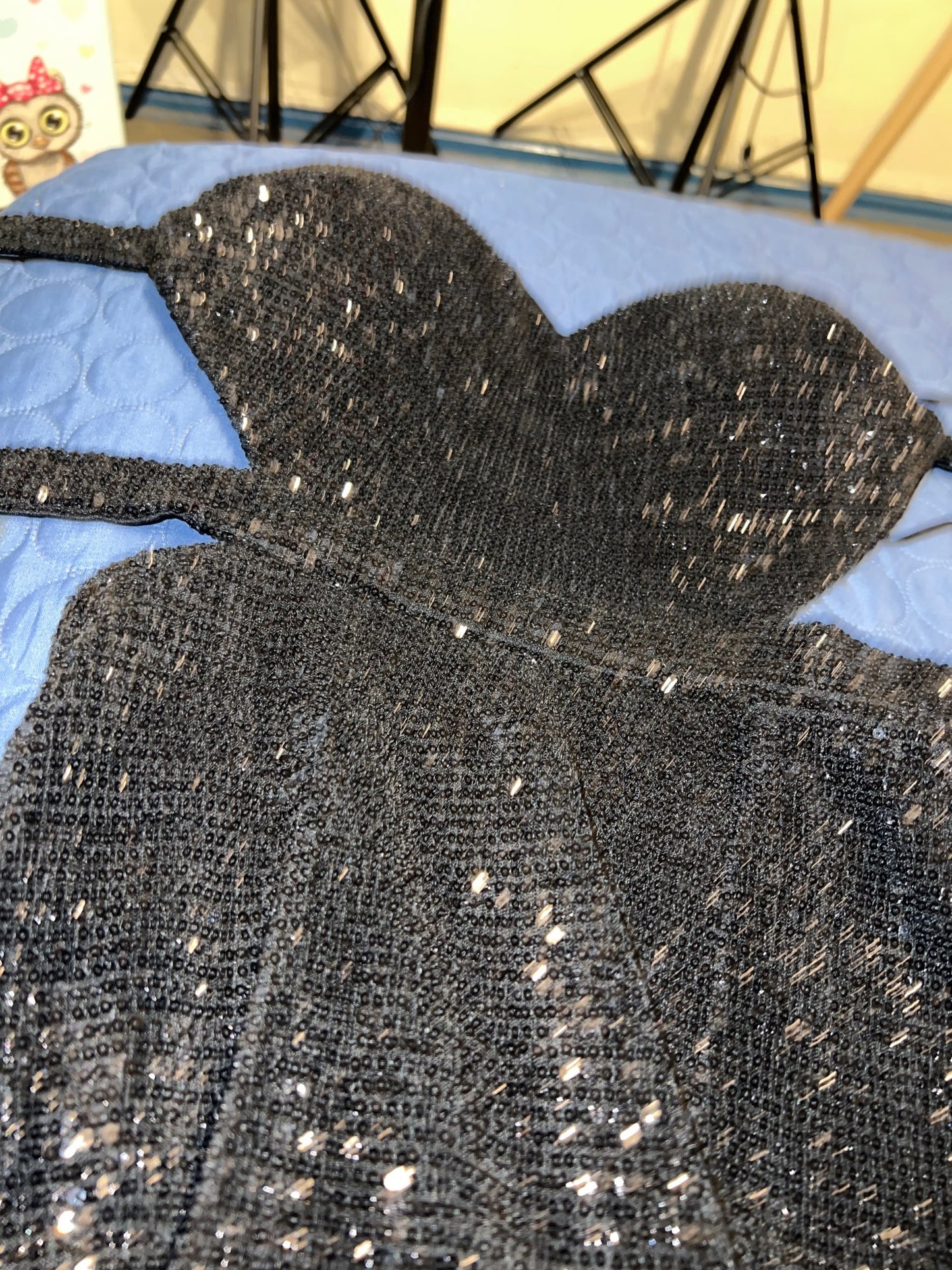Strapless Side Cut Sequins Long Dresses