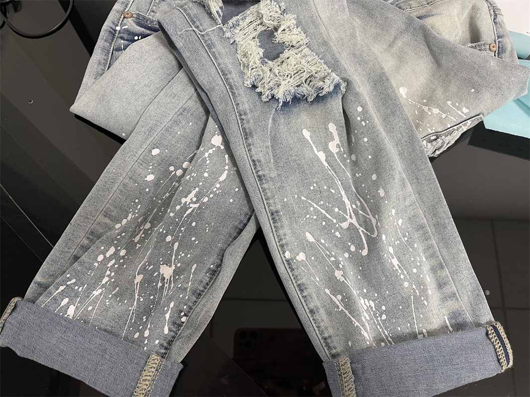 Multi Ripped Slim Fit Jeans