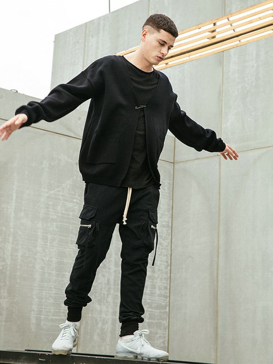 Black Cargo Sweatpants