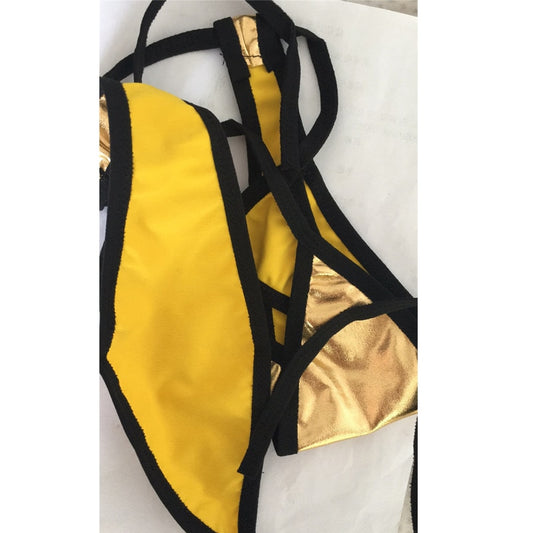 Gold G String Monokini