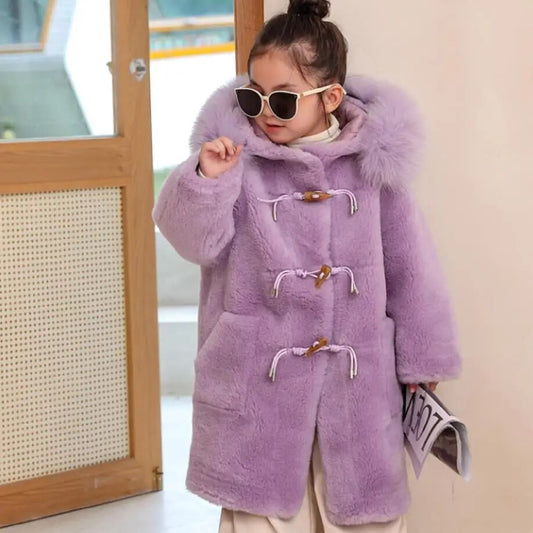 Real Shearling Coats & Fox Fur Collar