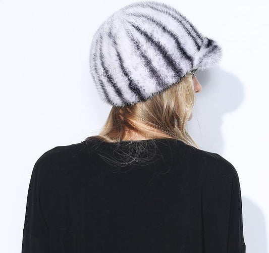 Luxury Genuine Mink Caps