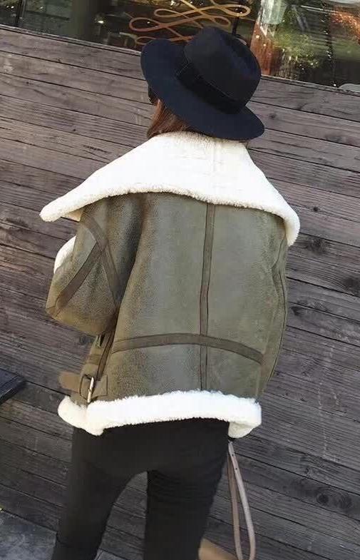 Sheepskin Genuine Leather Double Faced Sheep Fur Lining Coats