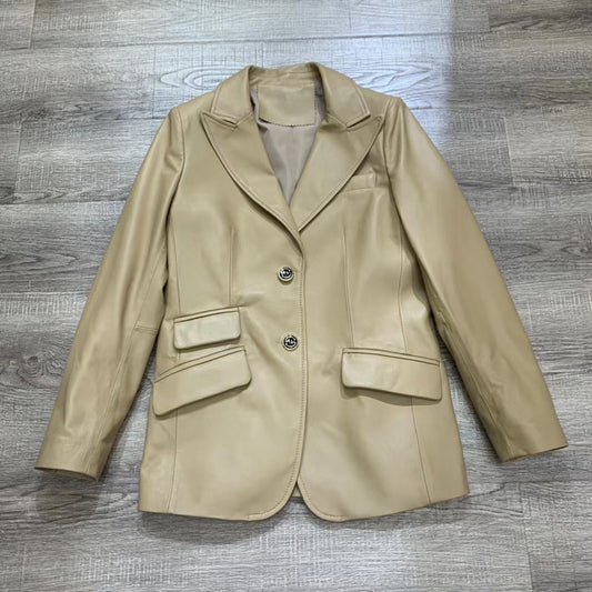 Genuine Leather Blazer Jackets
