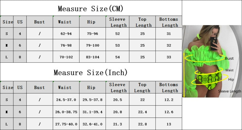 Mesh Ruffle Crop Top Padded High Waist Bikini Set