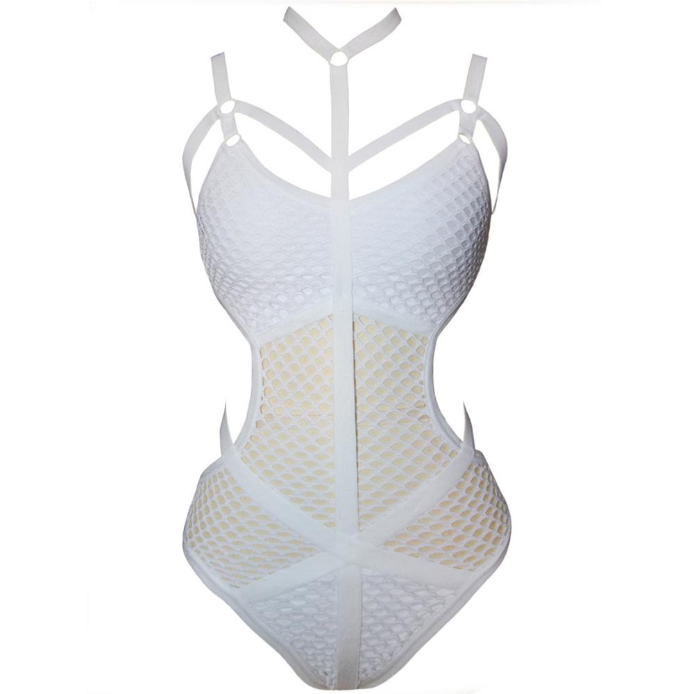 Fishnet Mesh One Piece Swimsuits