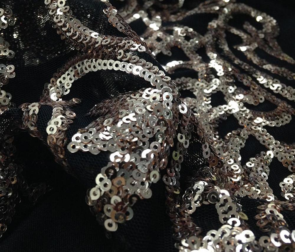 See Through Mesh Sequin Halter Backless Bodycon Dresses (Multi-Colors)