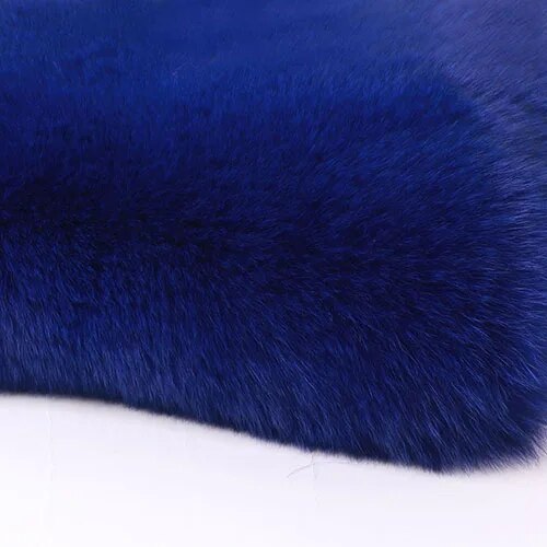 Big Collar Natural Real Fox Fur Coats Long