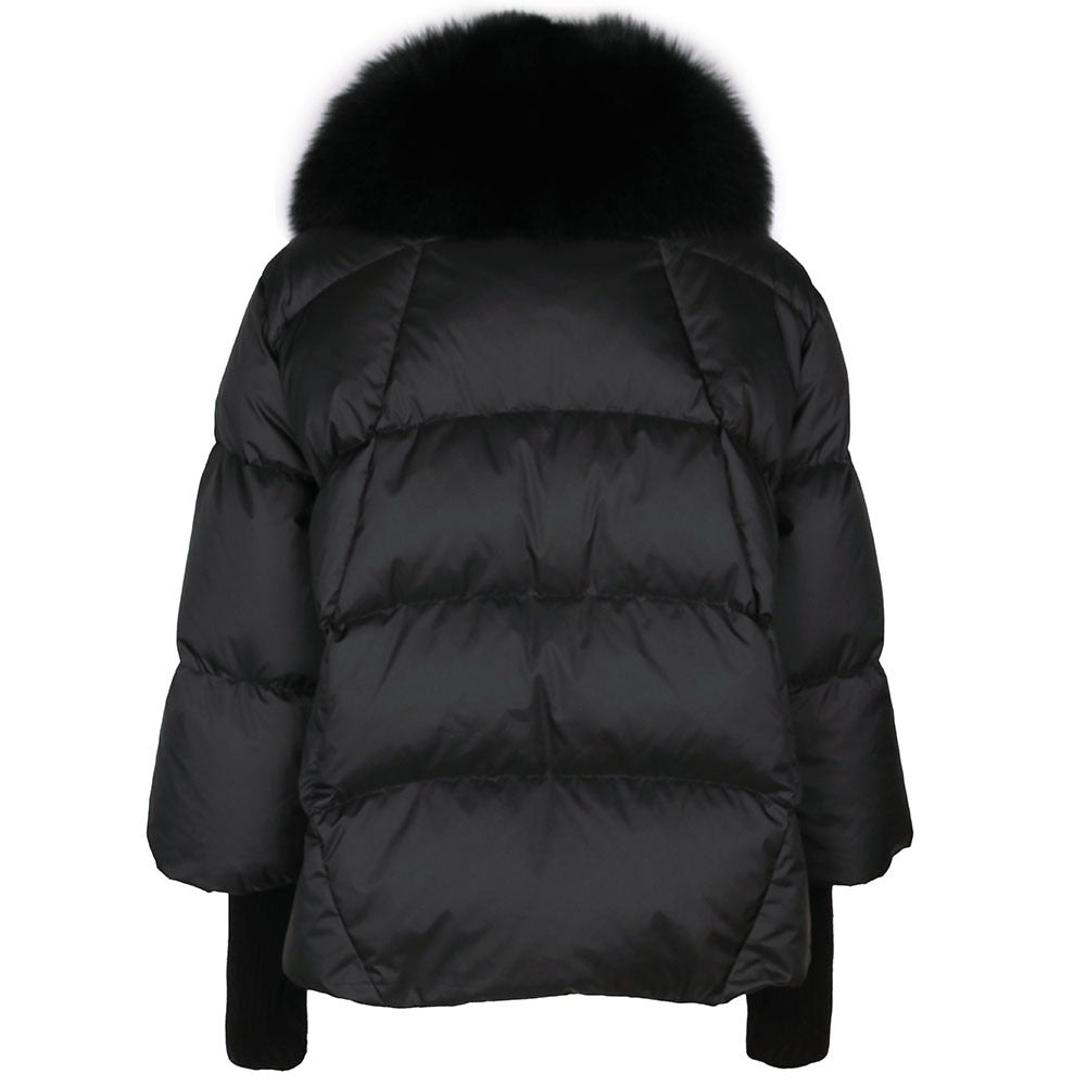 Goose Down Big Fur Collar Puffer Jackets