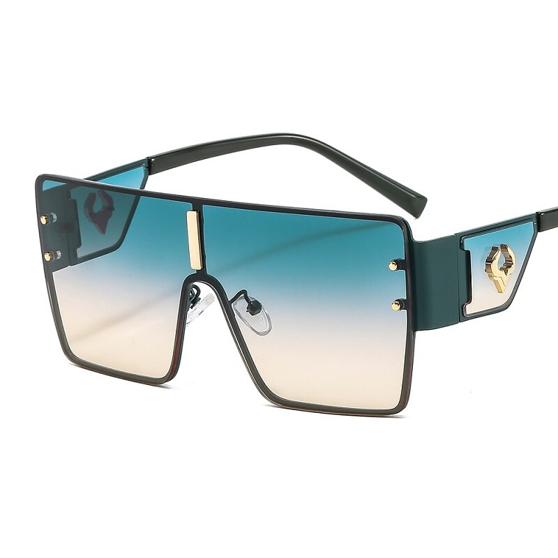Big Square Half Shield Sunglasses
