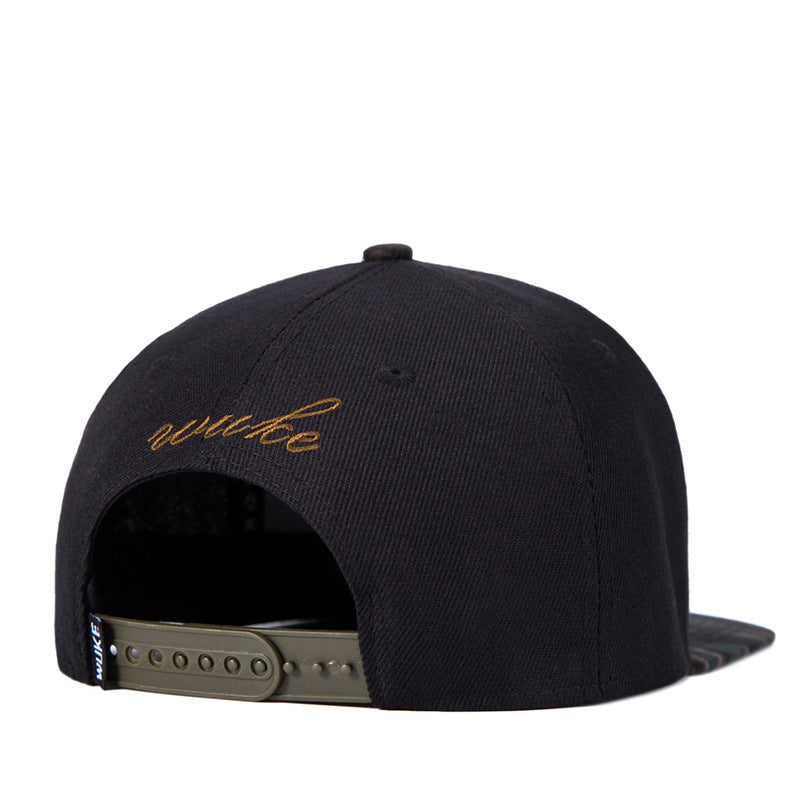 Weed Leaf 3D Embroidery Flat brimmed Snapback's
