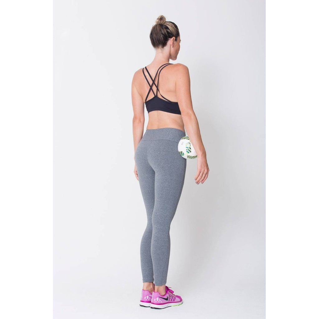 Heather Grey Riding Seam Legging