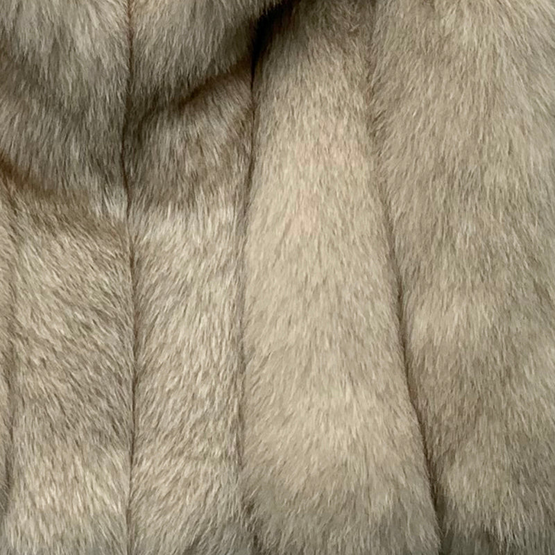 Real Full Pelt Fox Fur Crop Coats