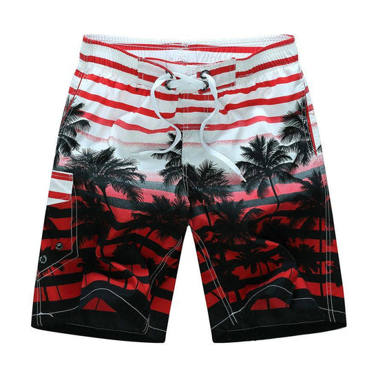 Quick Dry Coconut Tree Beach Shorts