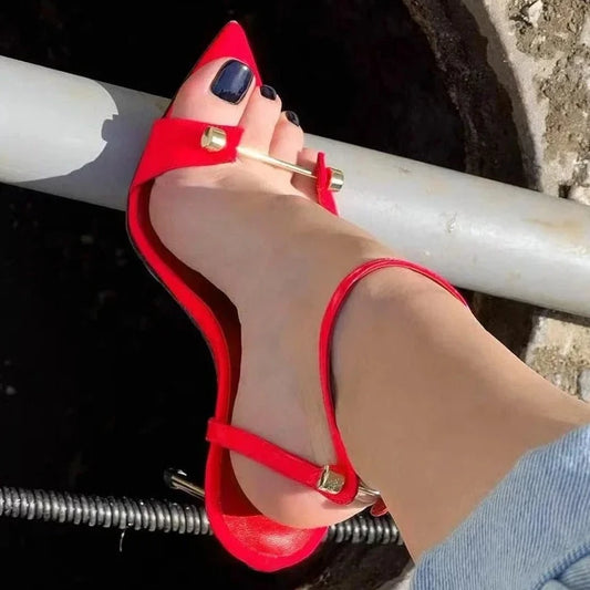 Open Toe Stiletto High Heels